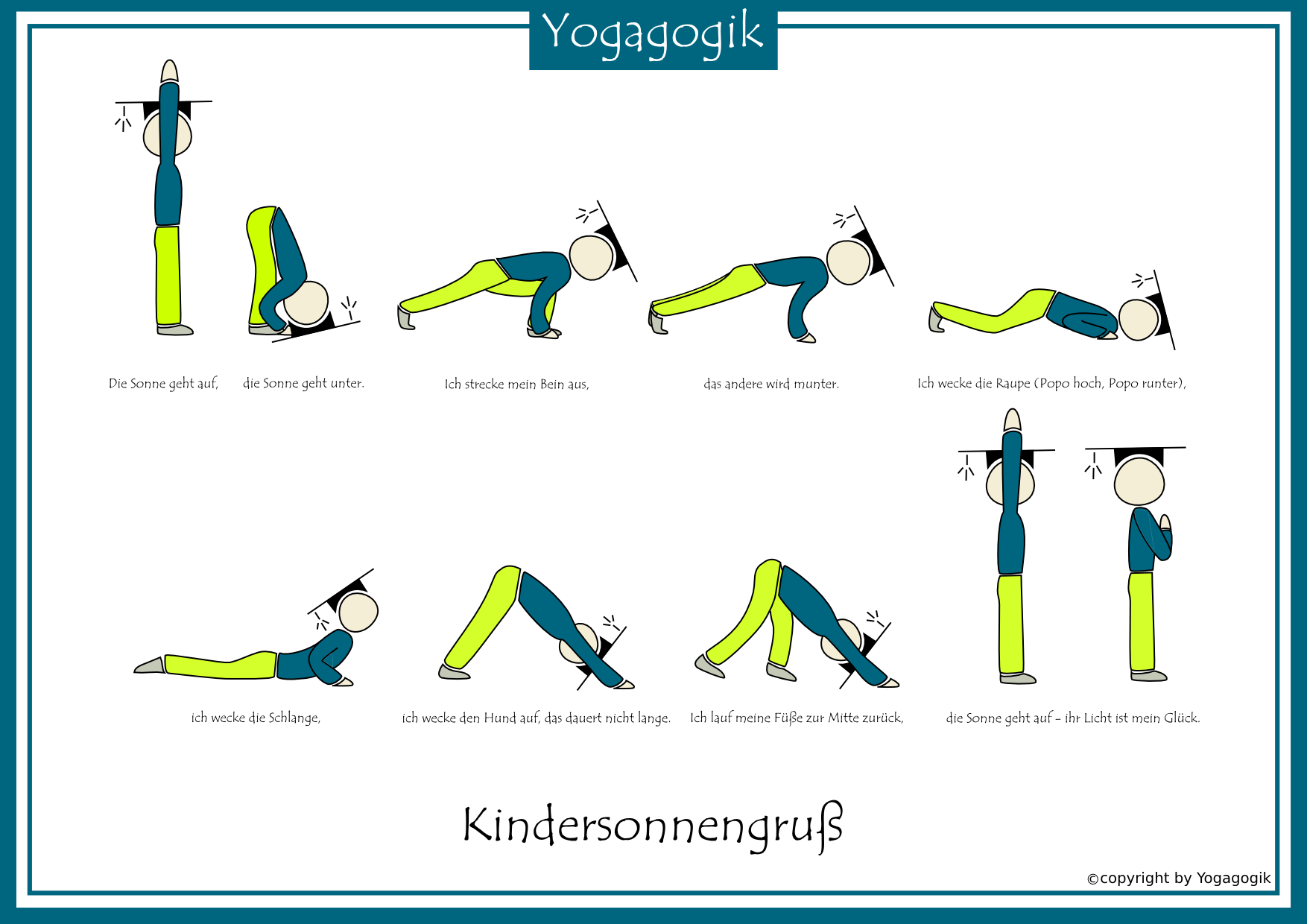 Kindersonnengruß - Yogagogik: Kinderyoga Ausbildung Berlin